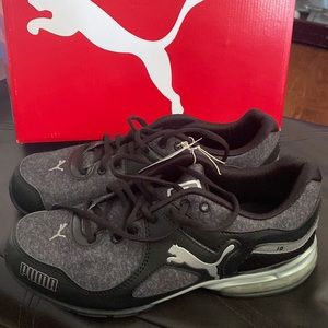 womens puma sneakers cell riaz-black